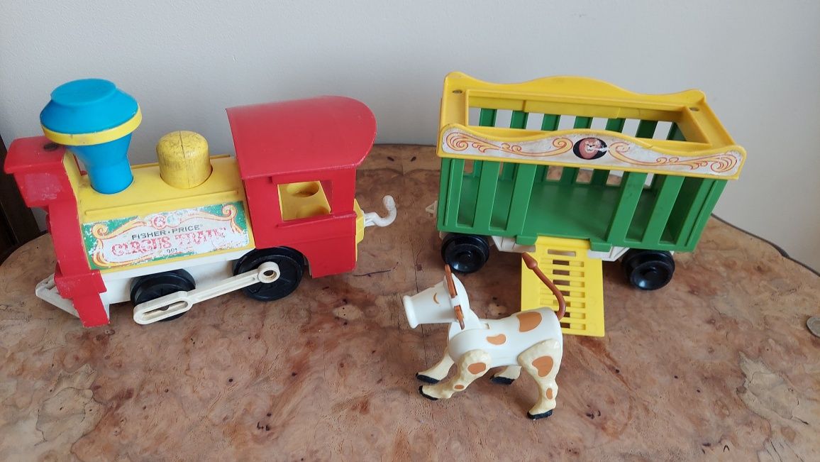 Fisher Price - Pociąg ZOO - Vintage