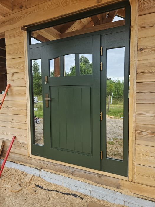 Drzwi zewnętrzne dębowe z montażem producent