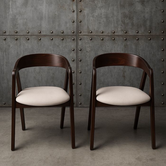 Promocja,Krzesło z litego drewna, Zestaw 4 sztuk