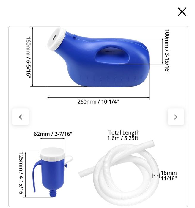Urinol portátil masculino