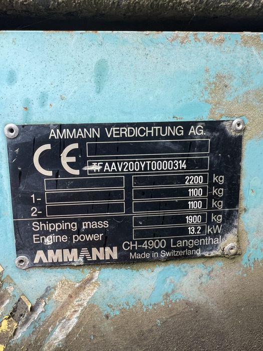 Walec AMMANN AV 20 sprawny
