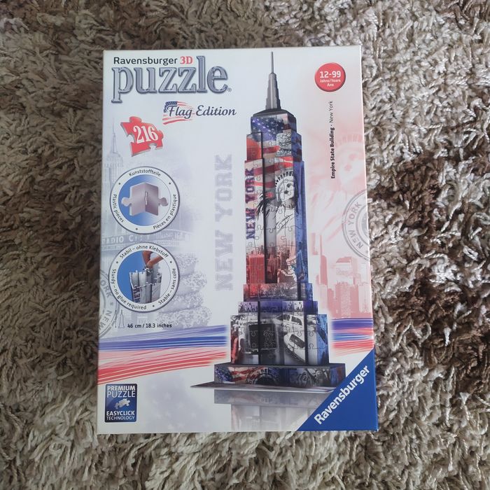 Puzzle kompletne Ravensburger 3D, 216 el. Empire State Building