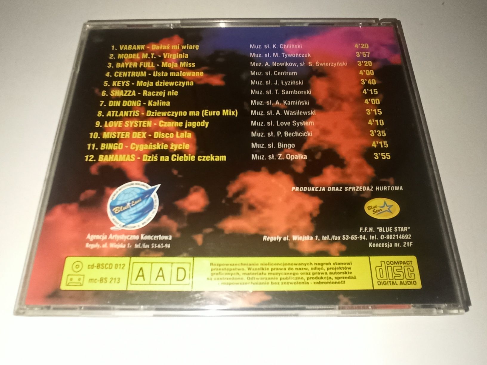 Disco Polo Stars Vol 1 Kabaret Rak Oryginalny Top One Dzieci Europy CD