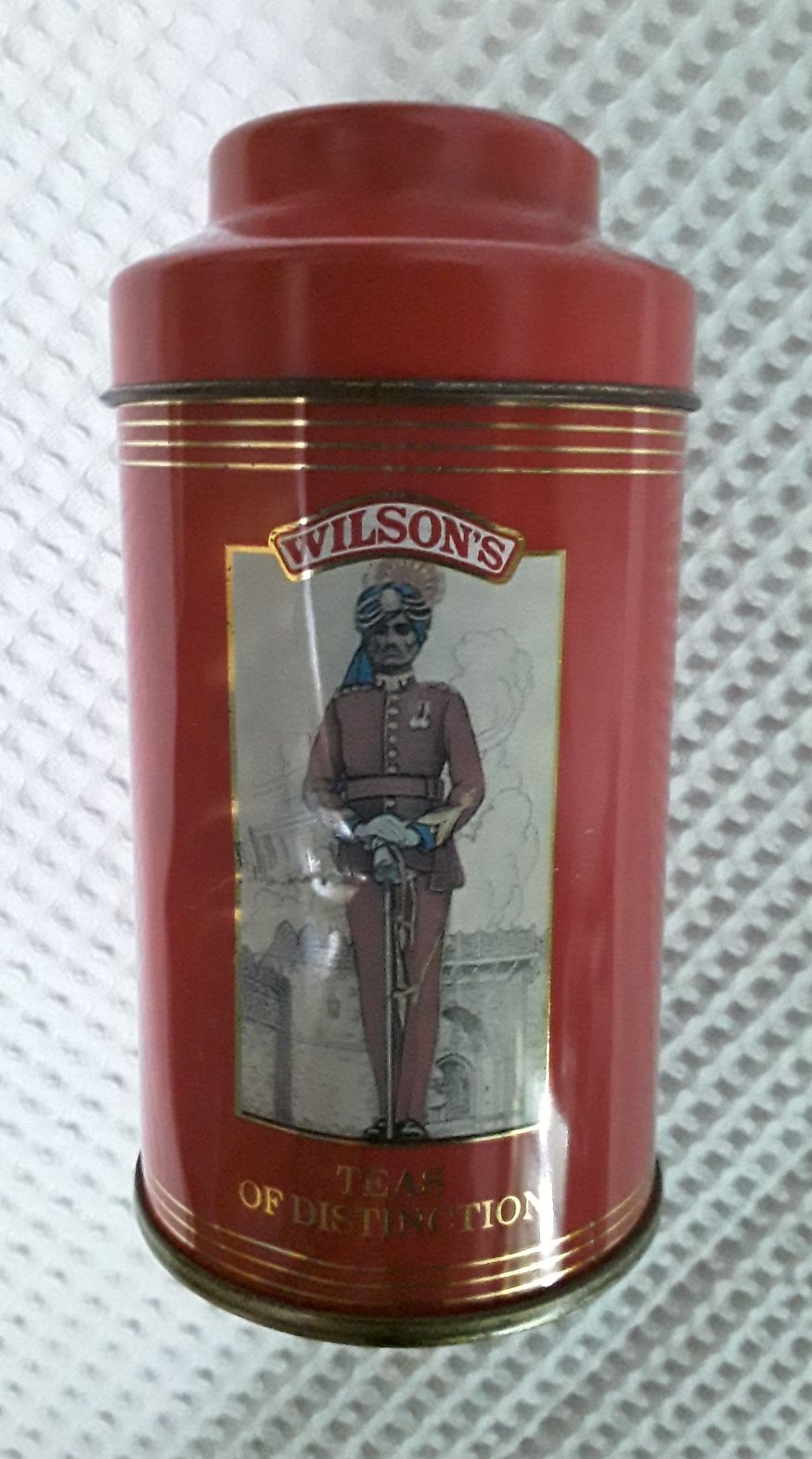 Lata de chá vintage Wilson's (vazia)