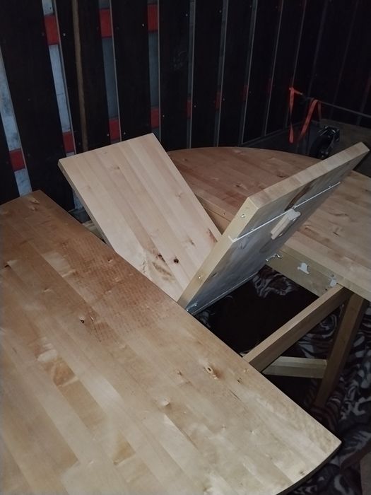 Stół drewniany okrągły 130cm rozkładany  - PRZYWIOZĘ