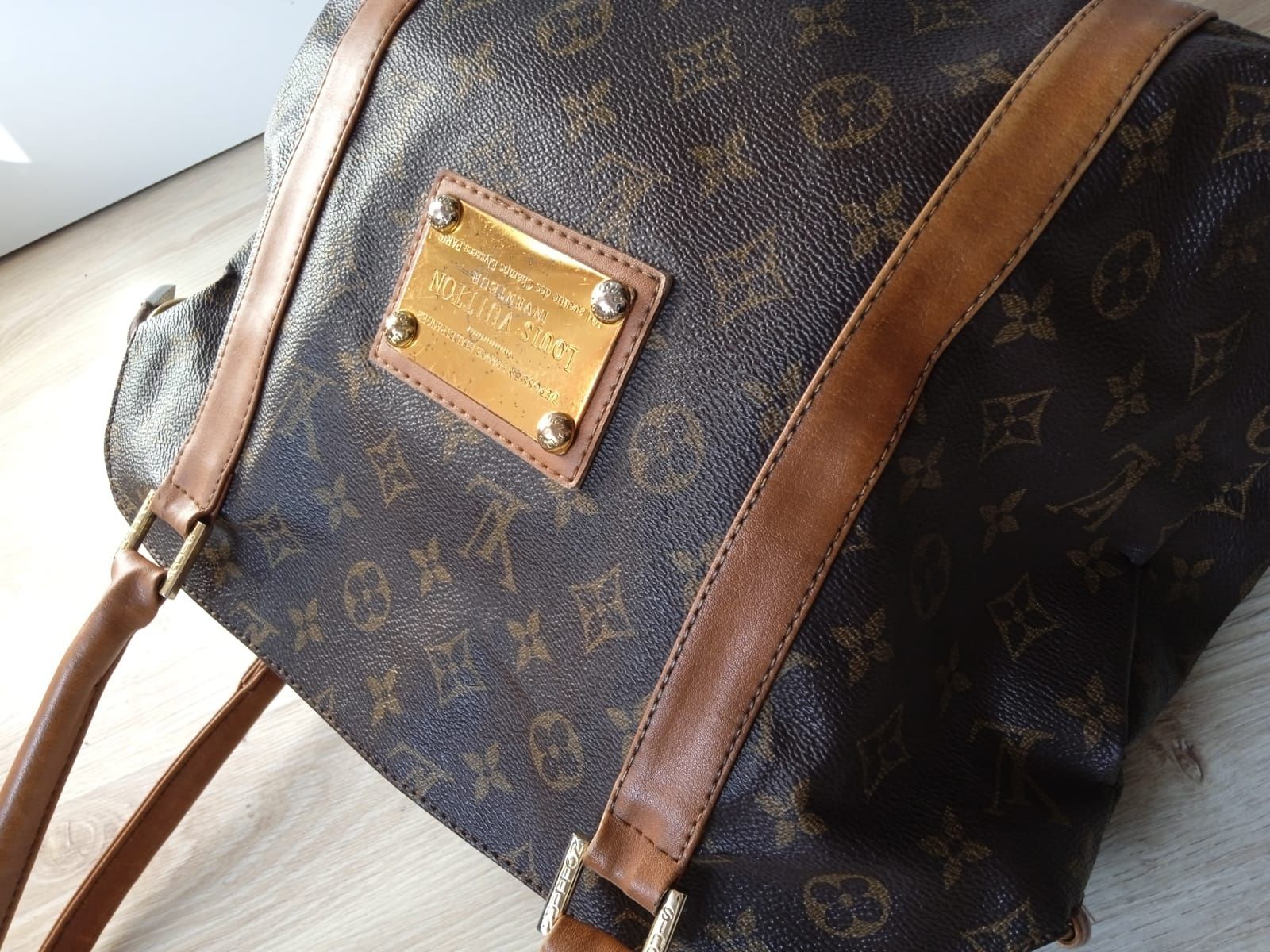 Vintage canvas Tote torebka Louis Vuitton