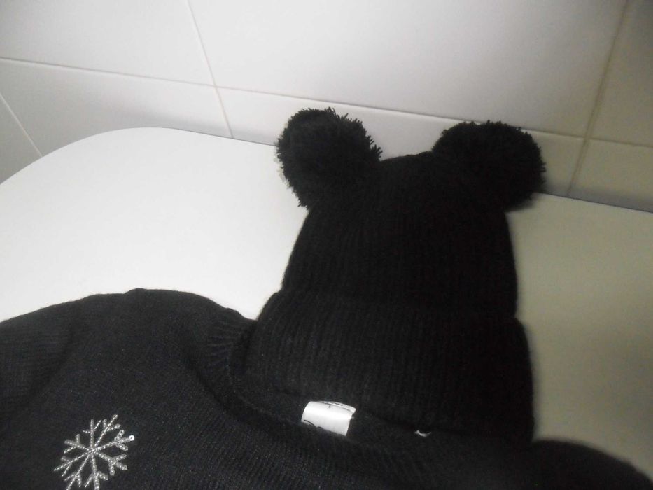 Conjunto de camisola e gorro novos tamanho 11/12 anos