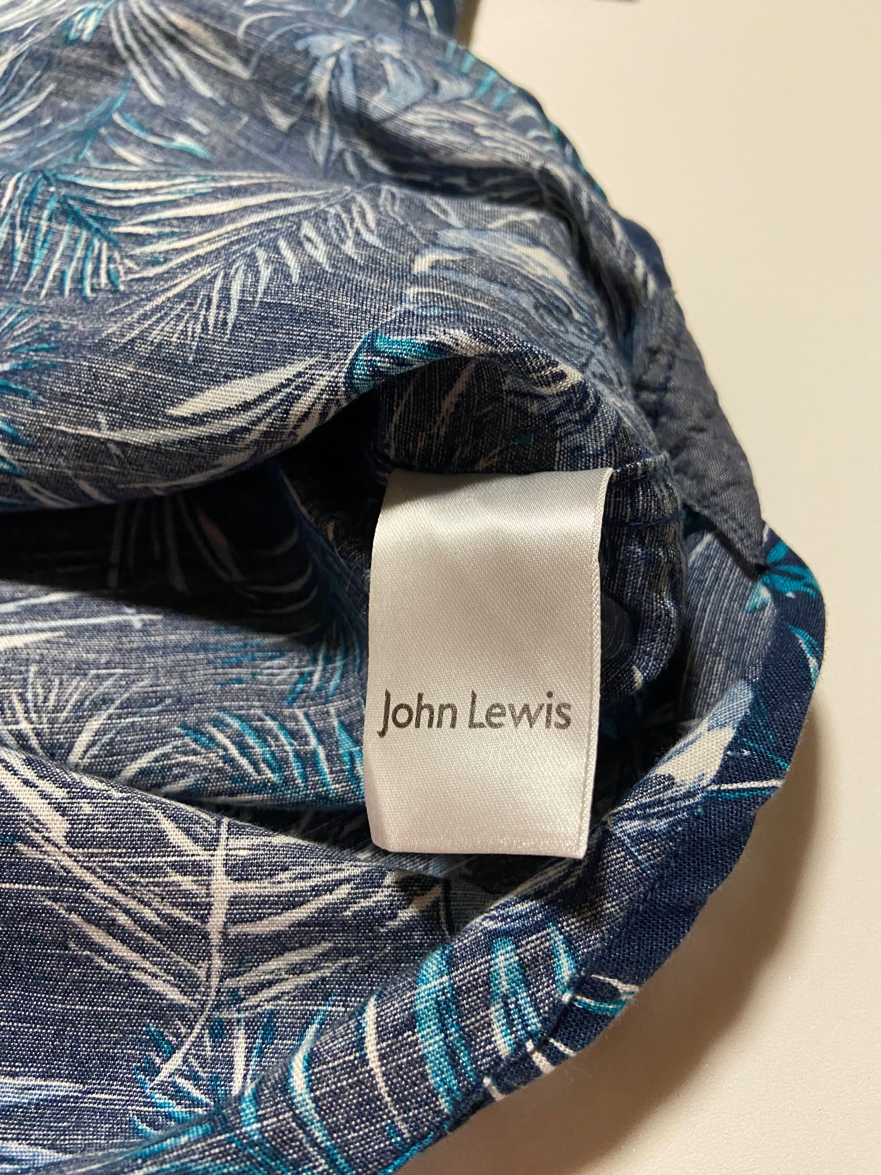John Lewis Лён Мужская тенниска xl XL рубашка льняная левис John Lewis