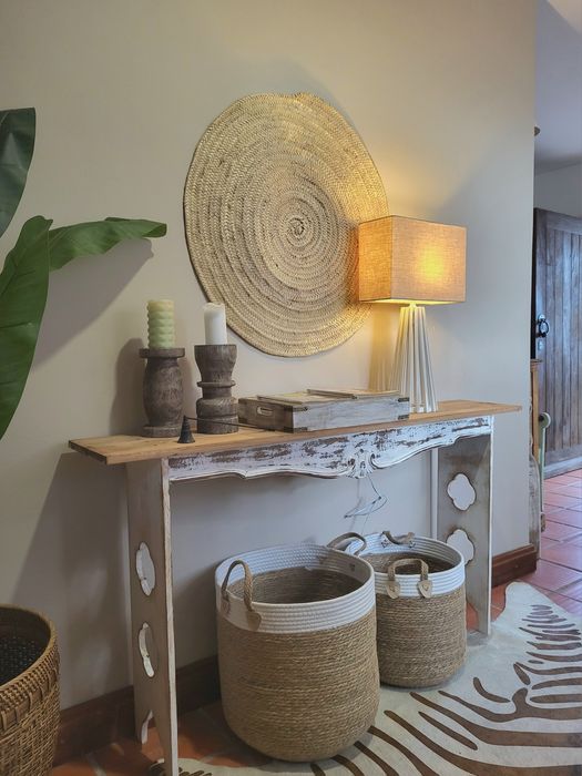 consola, mesa, aparador, corredor, rustico