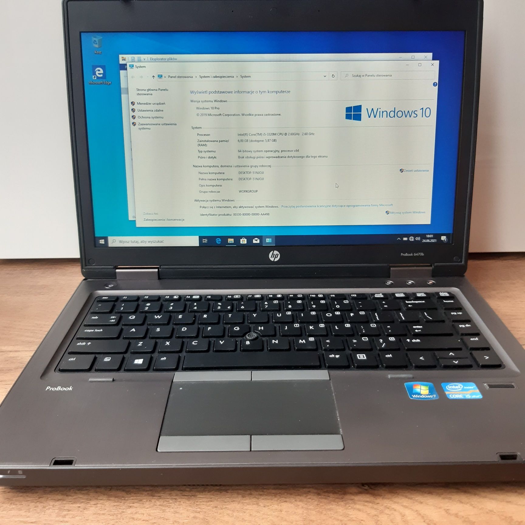 Laptop Notebook HP 6470b i5