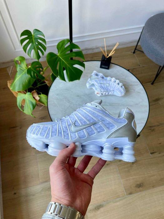 !SALE! Nike Shox TL White Silver 36 37 38 39 40 41 42 43 44 45 46 шокс