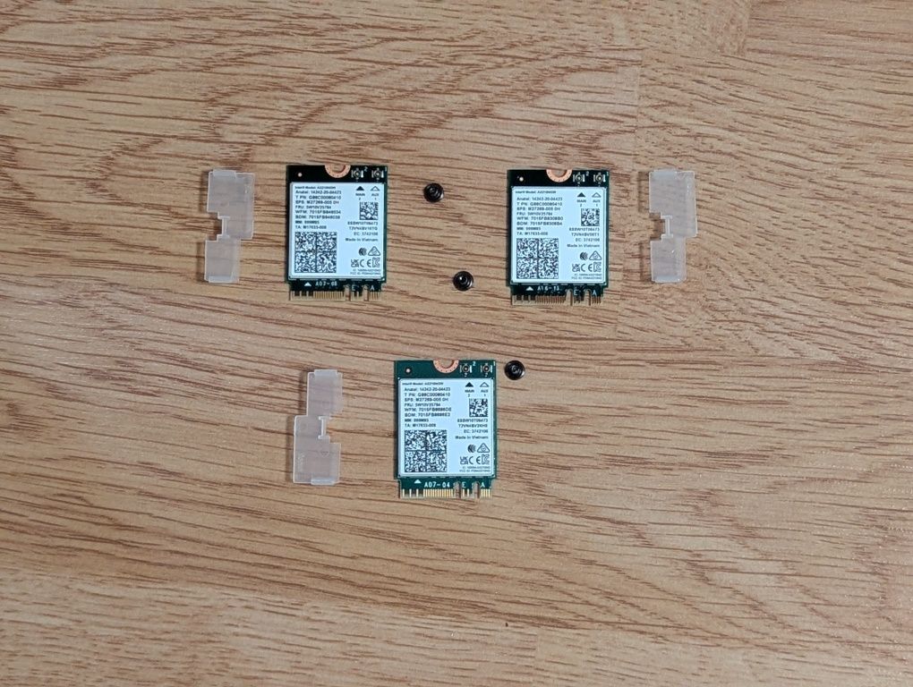 Wi-Fi модуль для ноутбука Intel AX210. Адаптер Wi-Fi 6. Wifi 5 ГГц AX