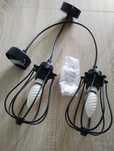 Lampy wiszące, sufitowa 2 szuki, metal.