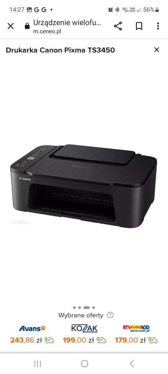 Drukarka Canon Pixma TS 3450