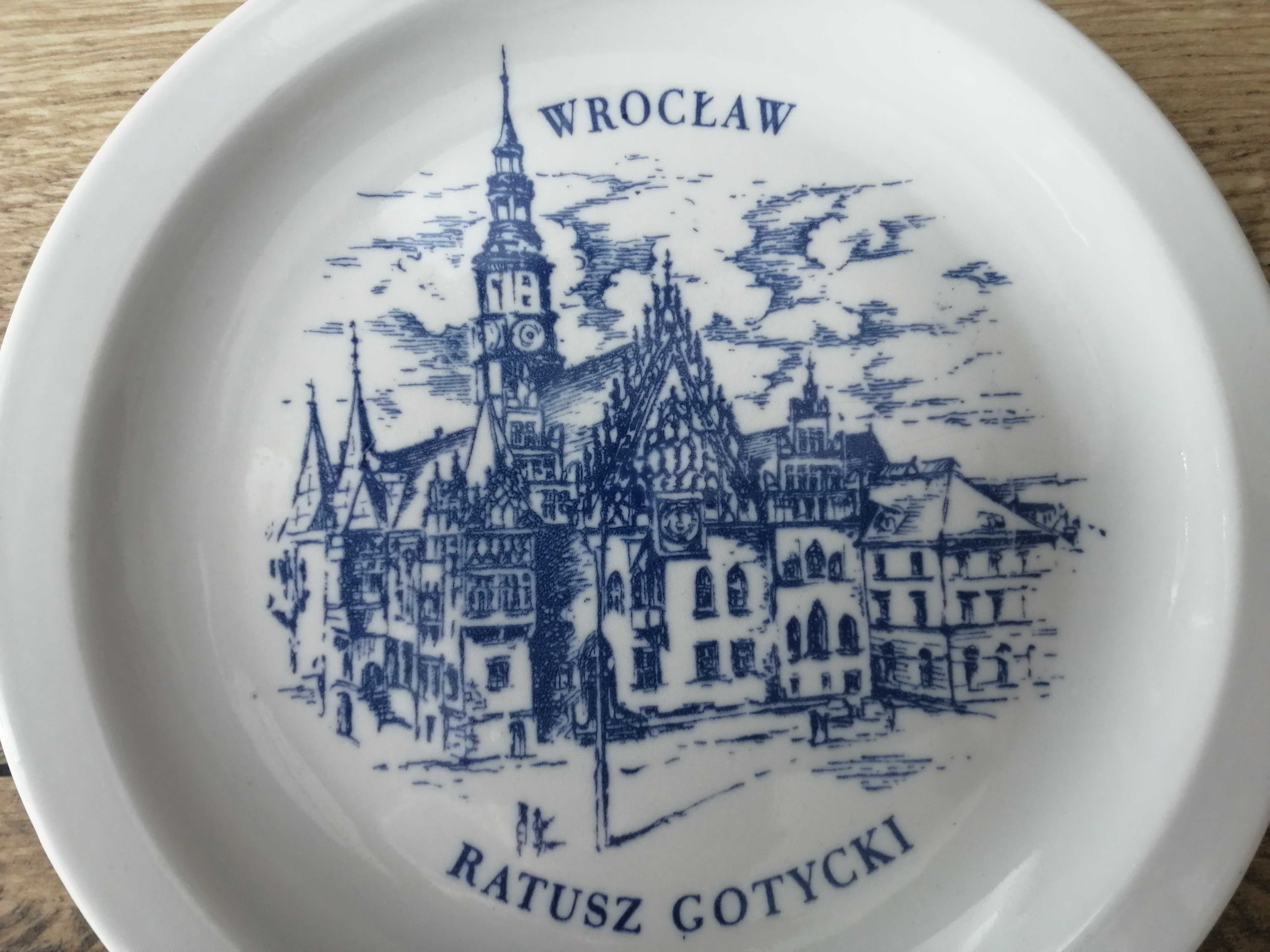 Talerz Wrocław ,średnica 19 cm Ratusz Gotycki