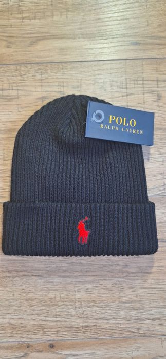 Czarna czapka Polo Ralph Lauren