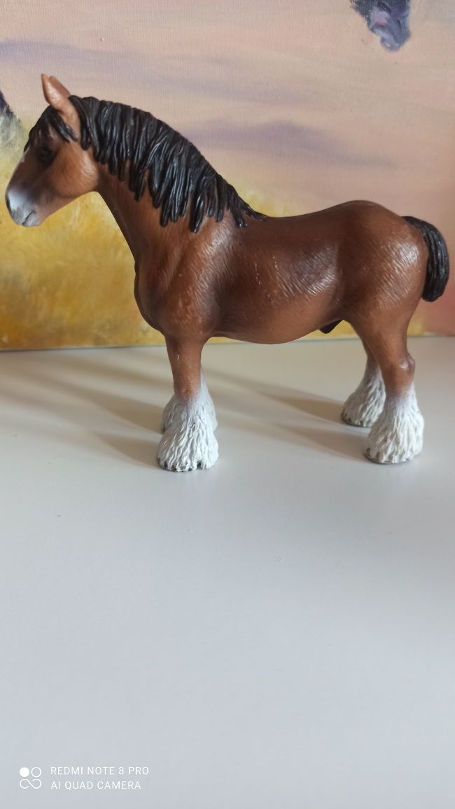 Koń schleich, shire 2009, model wycofany, unikat, rarytas