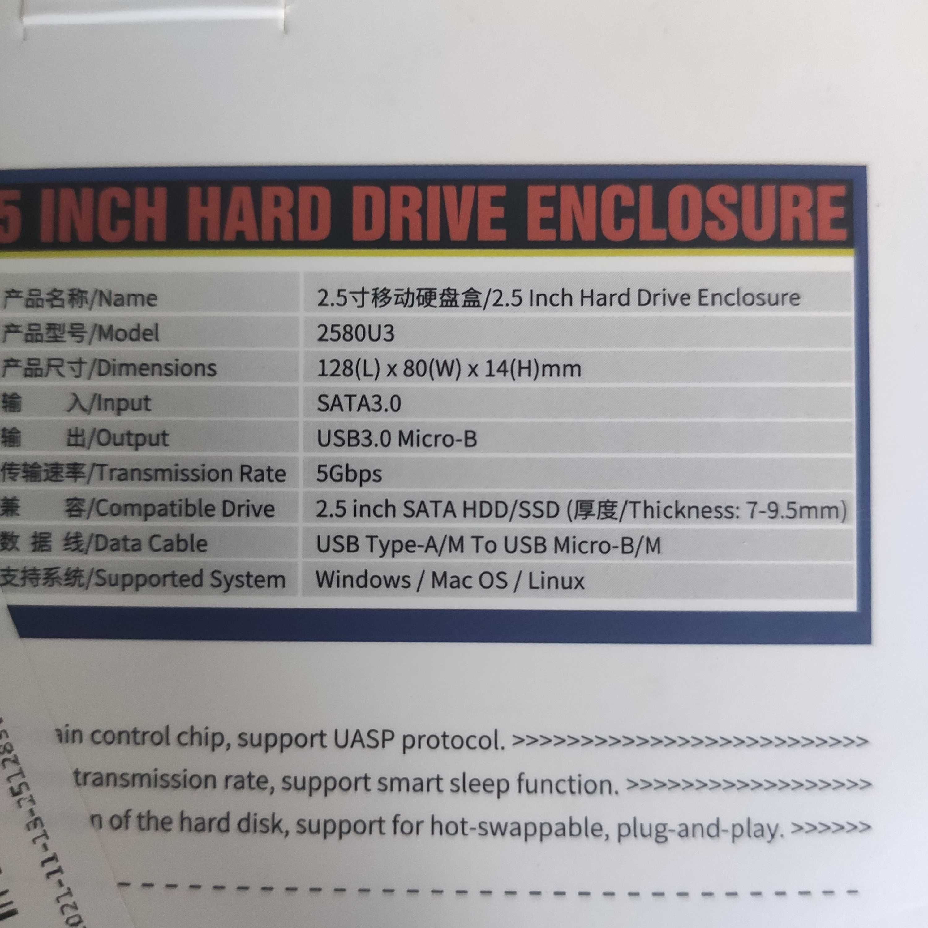Drive Externa Discos Hdd e Ssd 2.5 Design K7