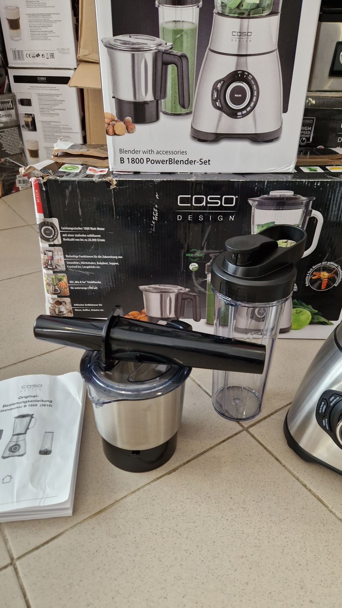 Потужний блендер 3 в 1 Caso B1800 PowerBlender Set