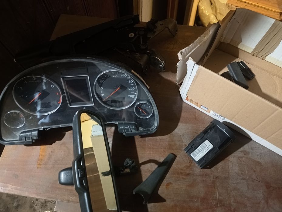 Licznik/włącznik/lusterko audi a4 b6