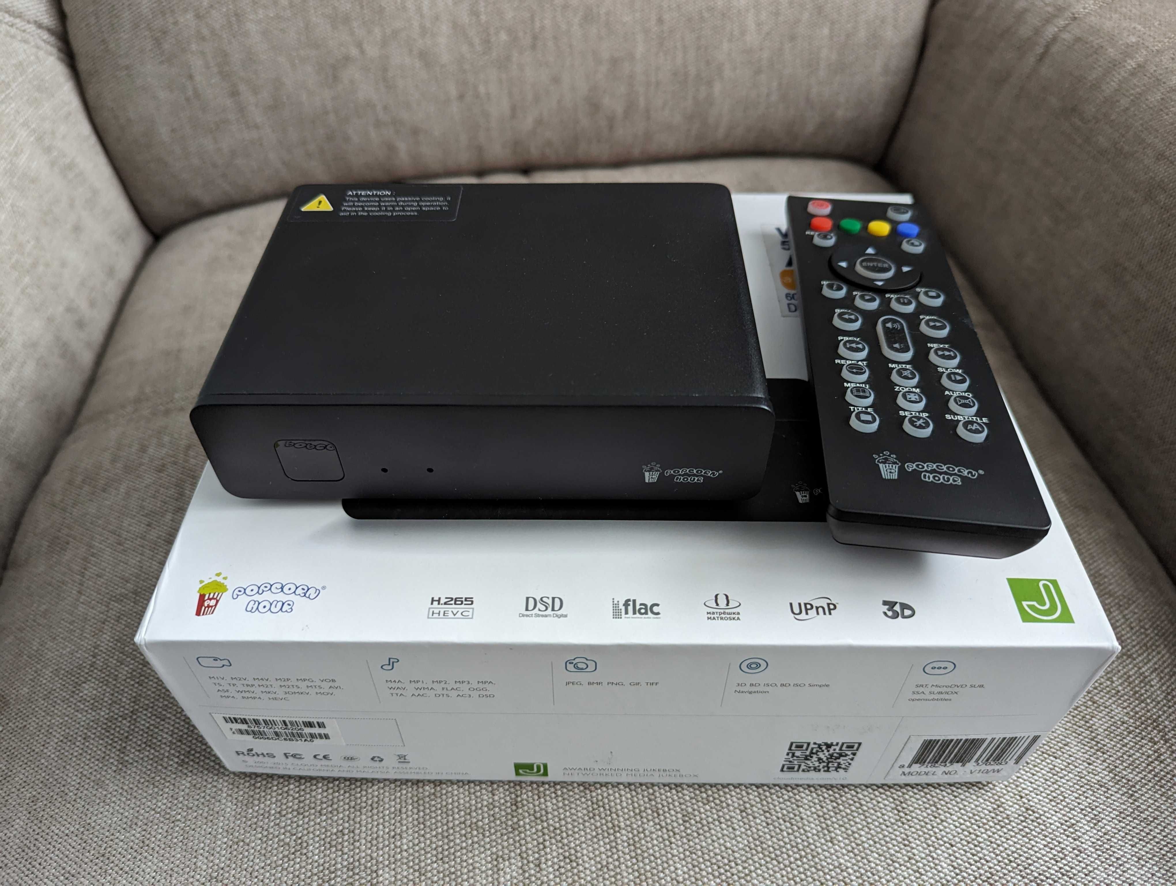 Odtwarzacz multimedialny Popcorn VTEN (V10) 4K WiFi/Ethernet