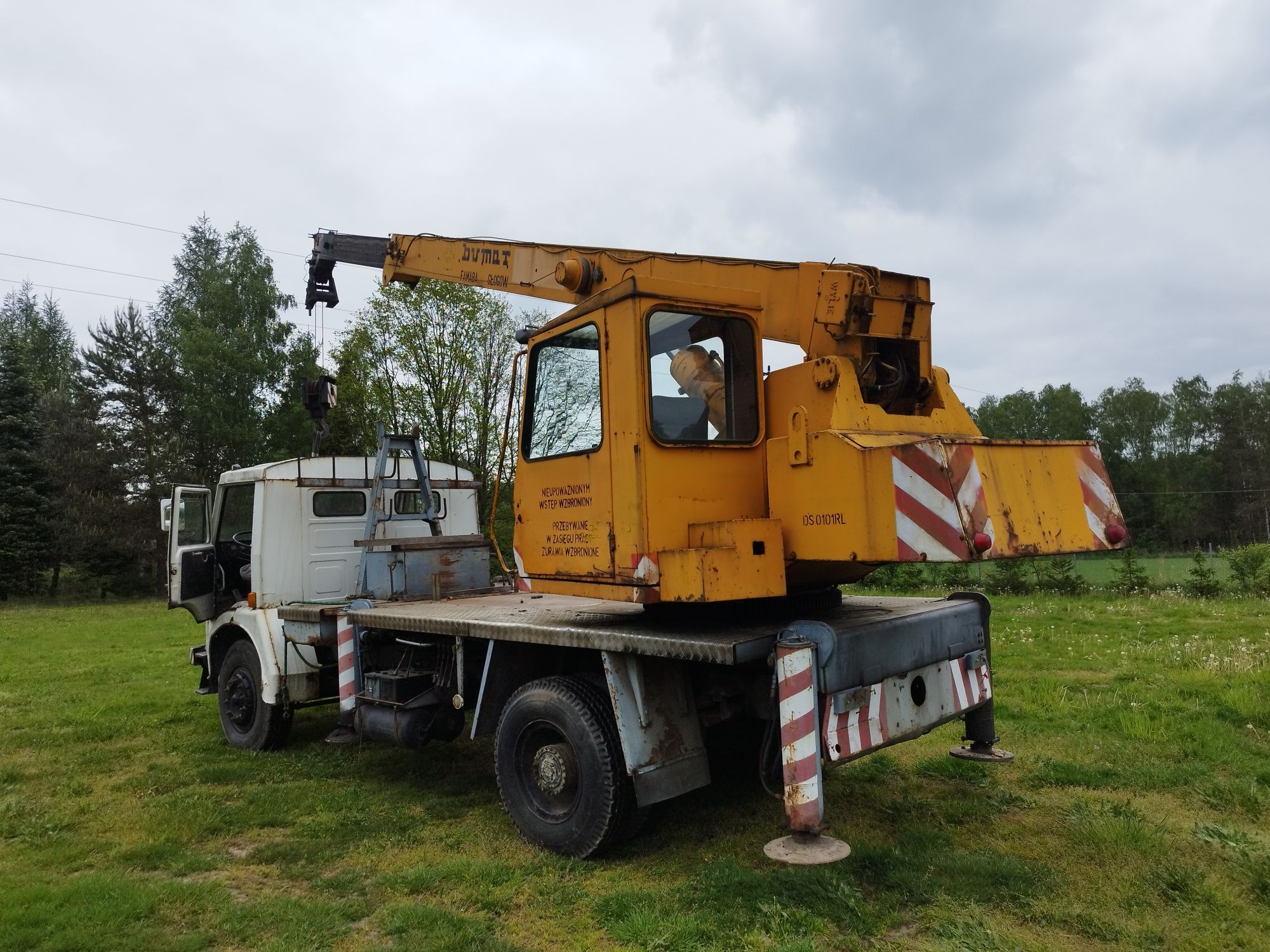 Jelcz 315 dźwig WAGA 16 ton DS-104R żuraw 1988 famba Bumar udźwig 10 T