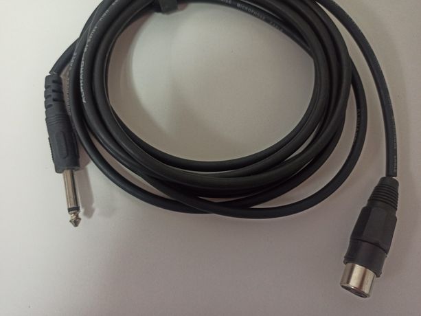Używany kabel instrumentalny XLR - Jack 4m