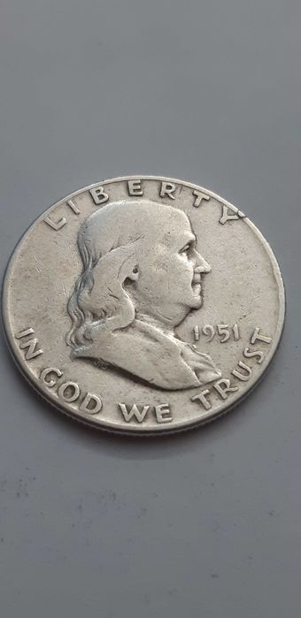 USA - 50 centów - 1/2 dolara - 1951 - srebro - real foto