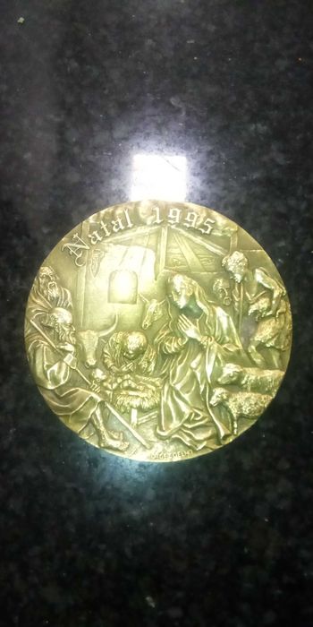 Medalha de natal de 1998, 1997, 1995, em bronze