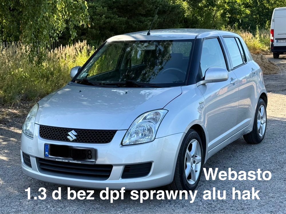 Suzuki swift 1.3 d bez dpf webasto 5 d alu hak sprawny zdrowy zamiana