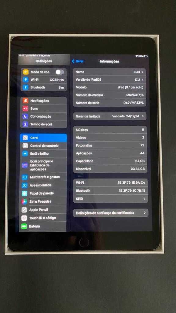 iPad 9th Generation WiFi | Novo