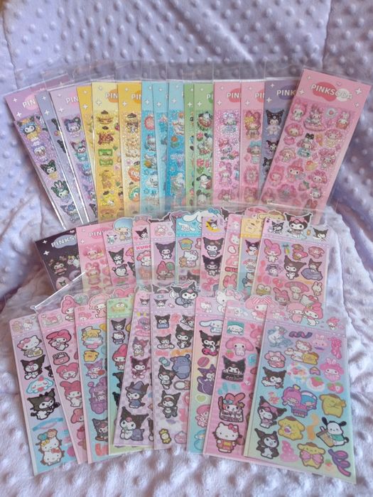 Arkusze naklejek sanrio