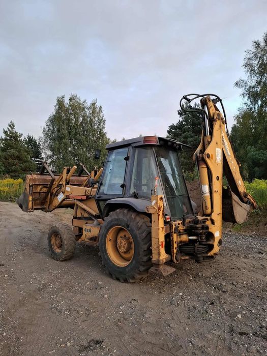 Case 580  Case 580 SLE 4x4 widły krokodyl