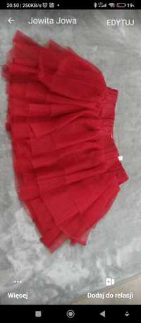 H&M spódnica czerwona r. 98