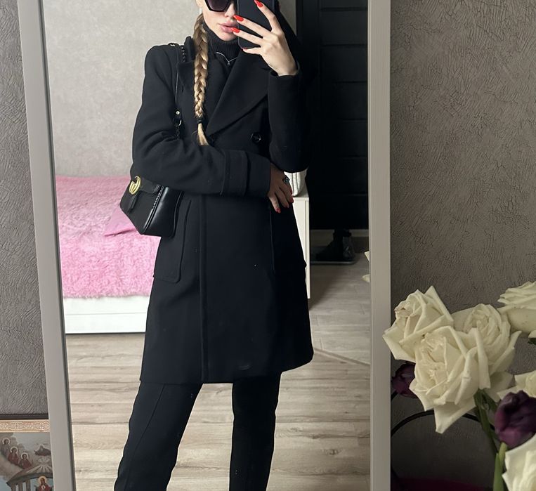 Пальто женское чёрное