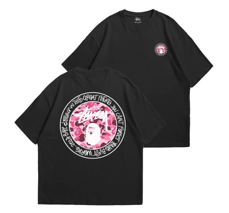 Футболки BAPE A Bathing APE Logo унисекс Бейп Бэйп Новинка сезона