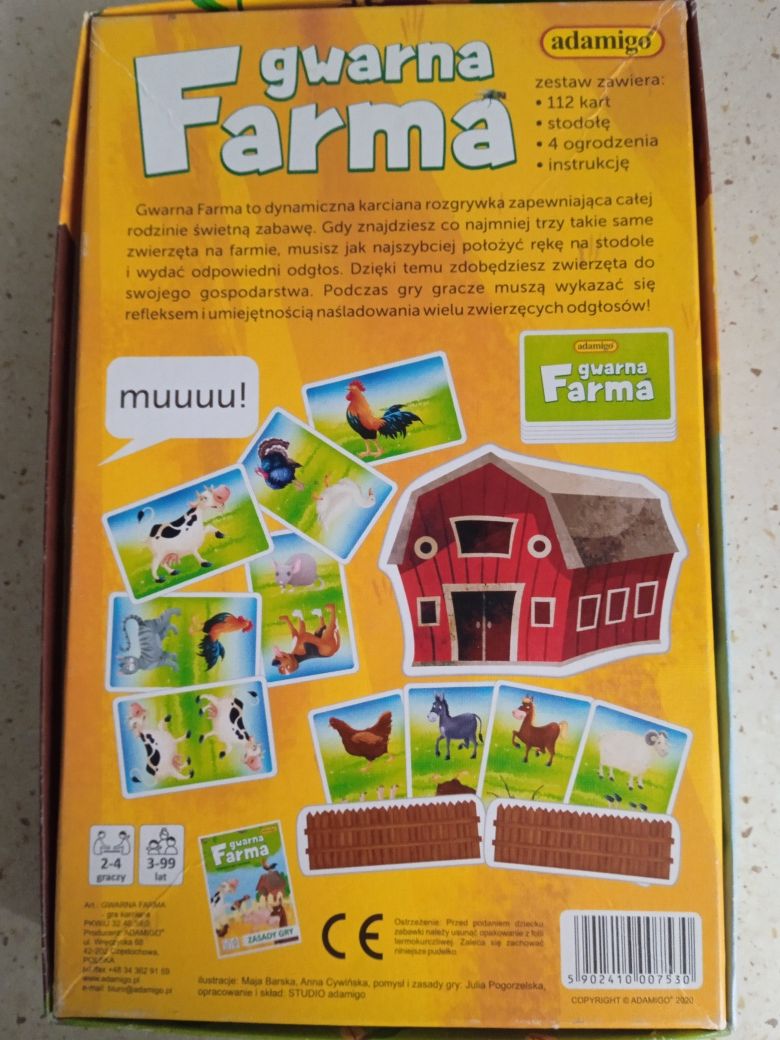 Gwarna Farma rodzinna gra karciana