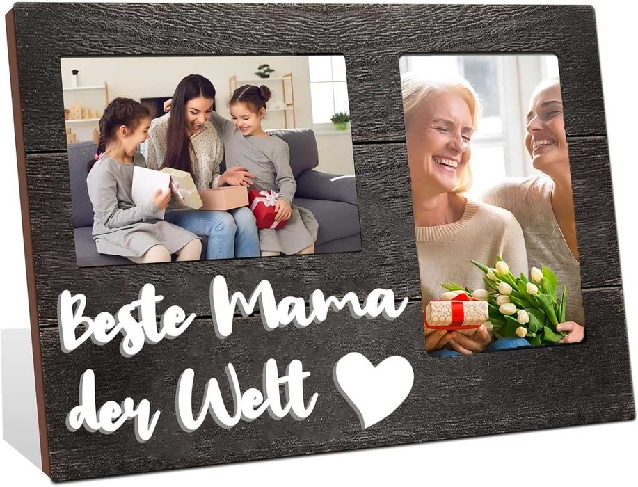 ramka na 2 zdjęcia spersonalizowany prezent dla mamy 31,7 x 19,8 cm