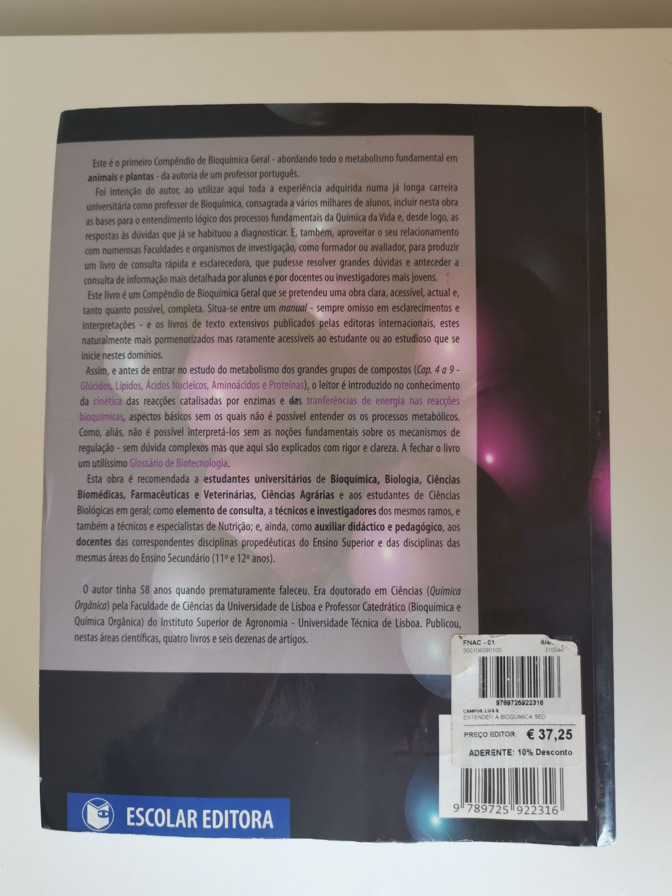 Livros técnicos universitários de química, físico quimica, biologia