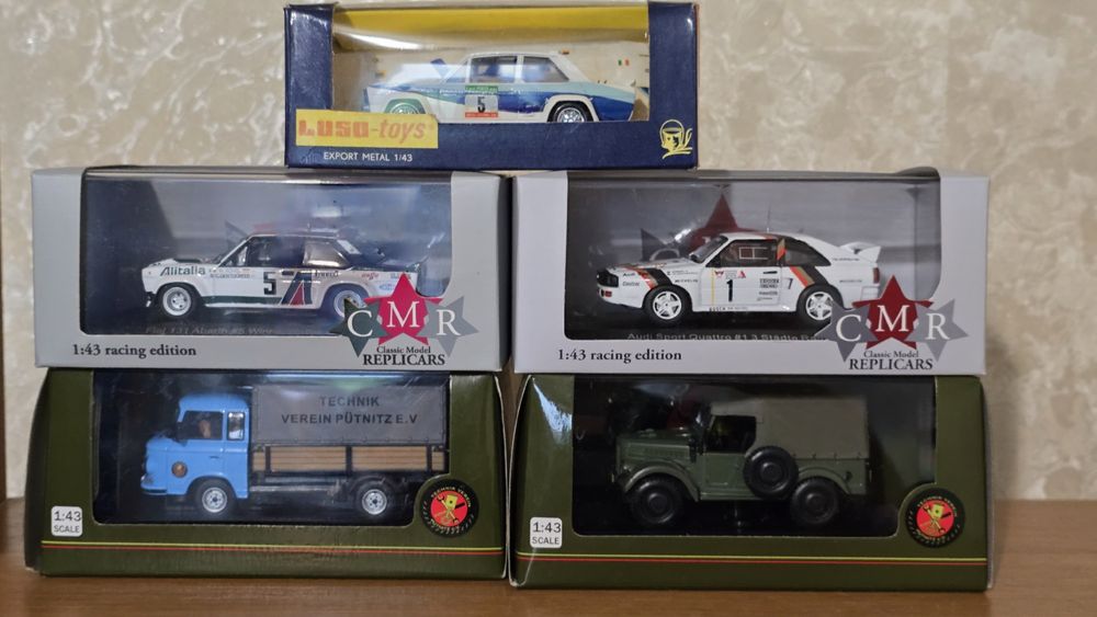 Модели машинки 1:43