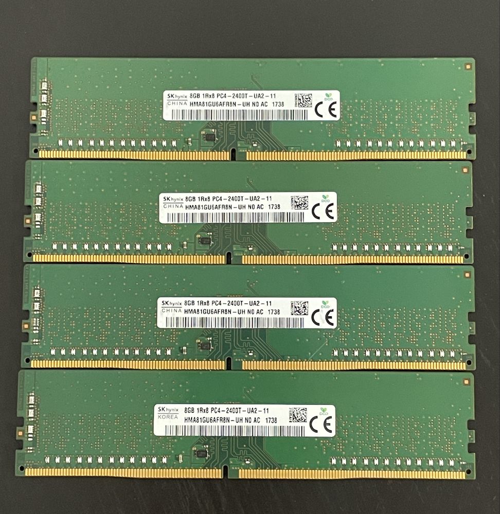Pamięć Ram Hynix 1Rx8 DDR4, 32GB, 2400MHz, CL17 (HMA81GU6AFR8N-UH)