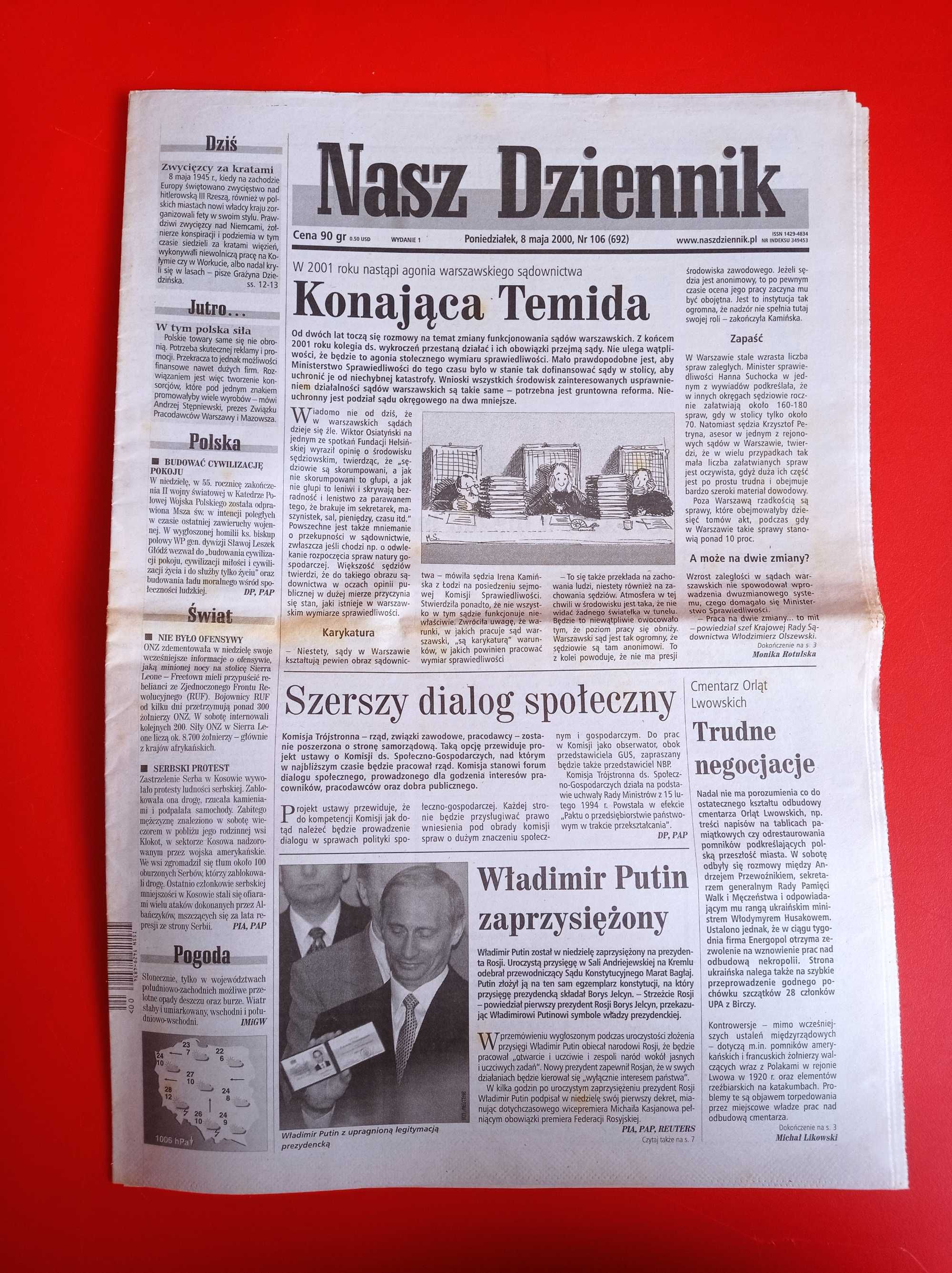 Nasz Dziennik, nr 106/2000, 8 maja 2000