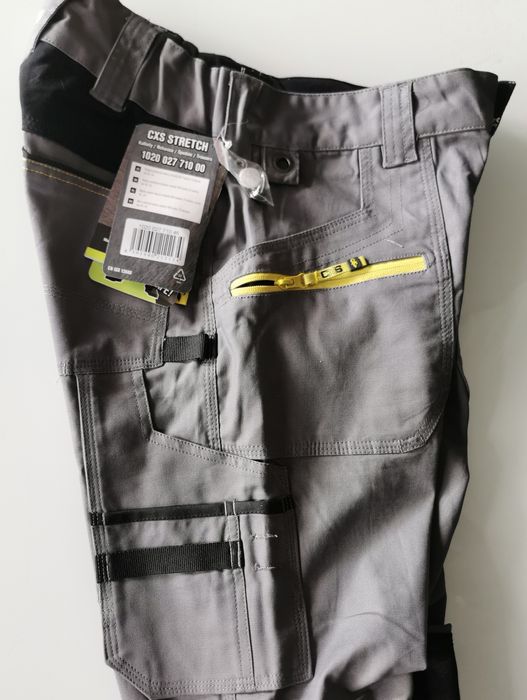 Nowe spodnie robocze CXS Stretch, rozm 46 szare