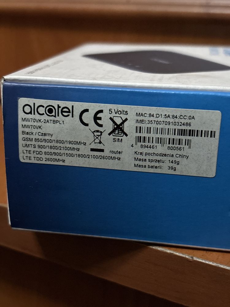 Alcatel mw70vk router przenośny