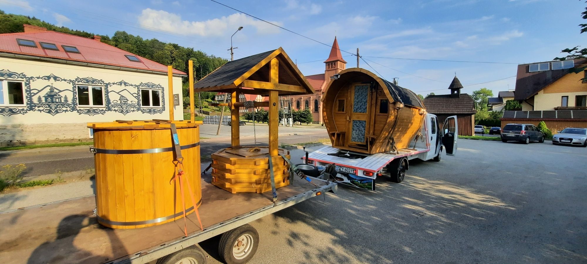 Sauna baliia studnia  mobilna ogrodowa