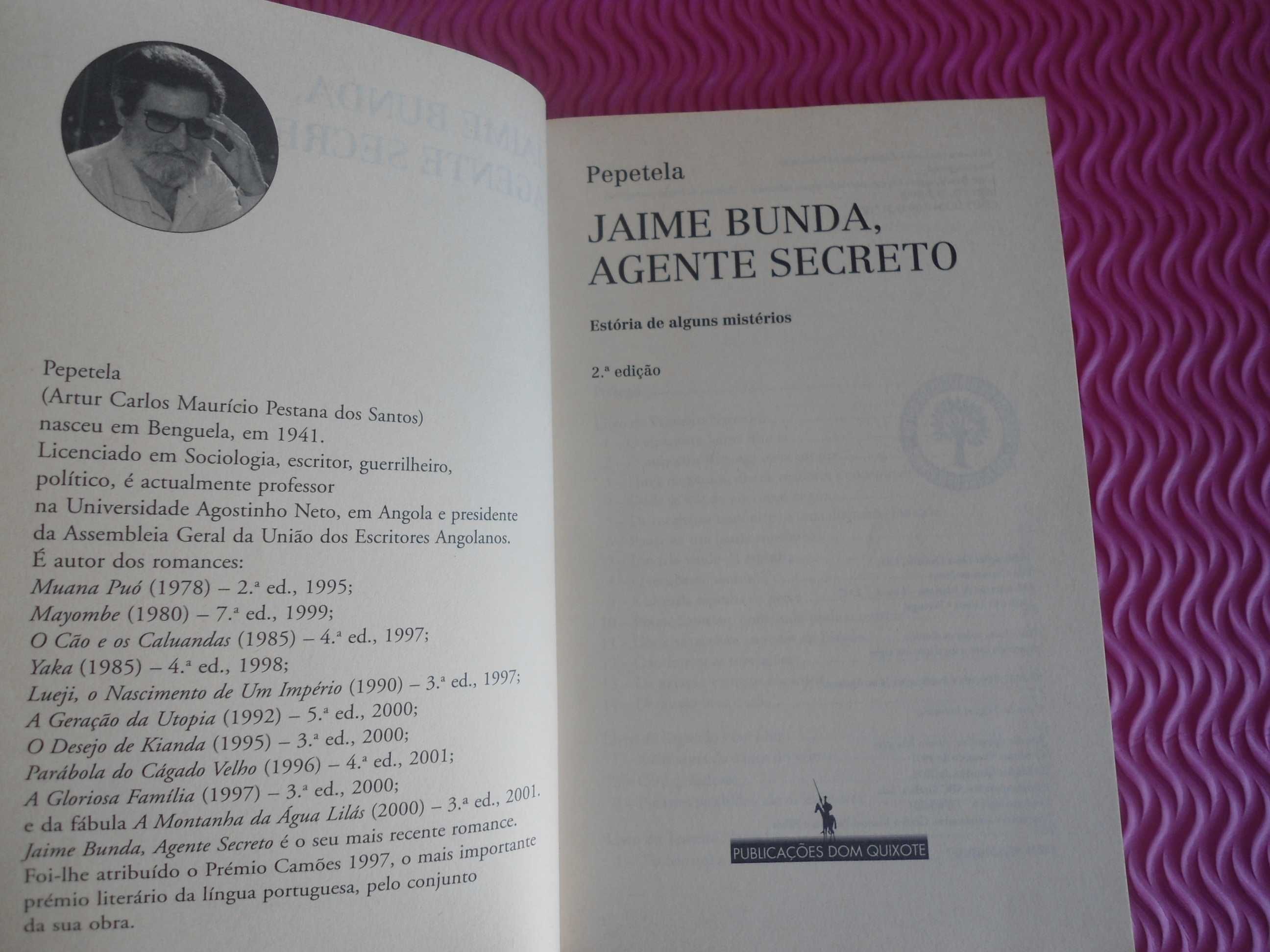 Jaime Bunda, Agente Secreto por Pepetela