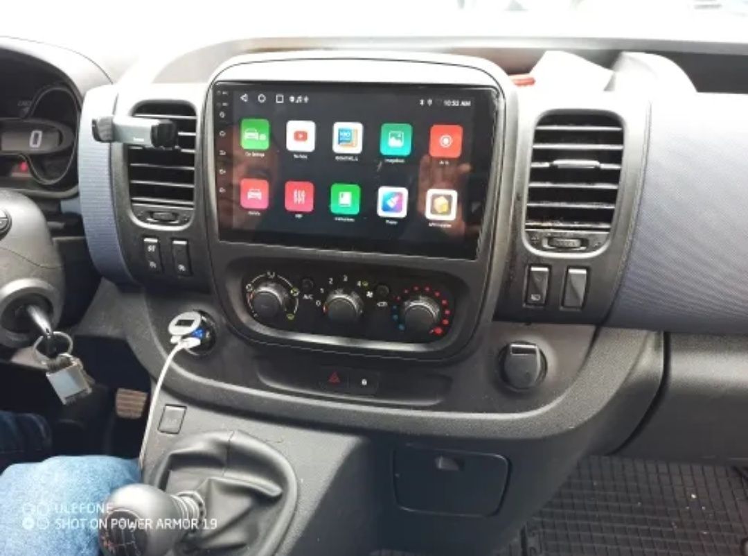 Rádio Android 12 com GPS Renault Trafic 3 / Opel Vivaro B (Novo)