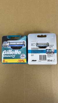 Gillette Mach3 8шт леза для гоління джилет мак3 мач3 жилет касети