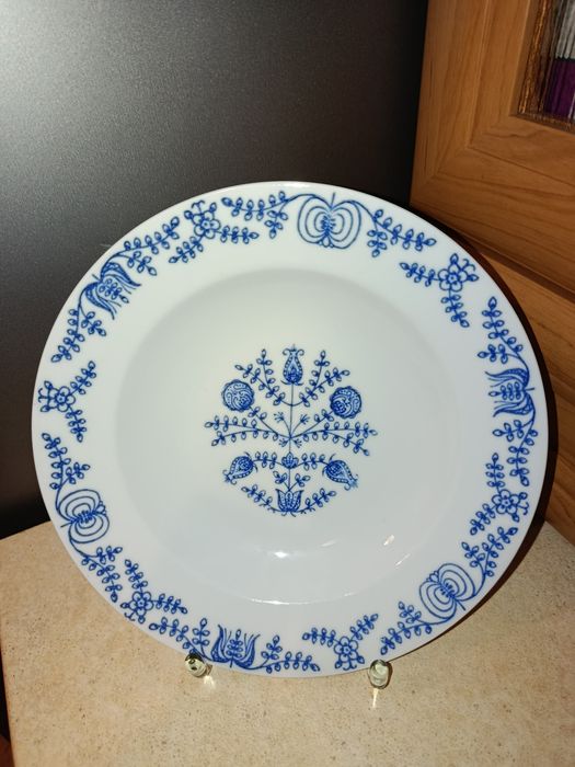 Śliczny stary talerz głęboki porcelana Kahla