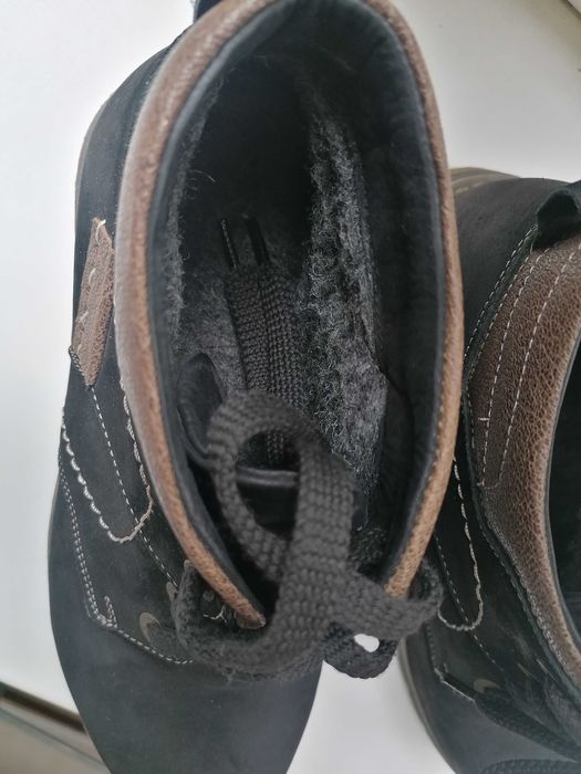 Ботинки мужские зимние нубук